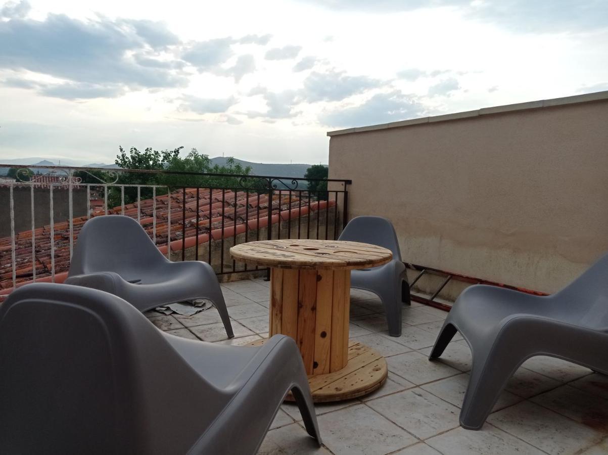 Maison De Charme Avec Patio Et Terrasse De Toit Estagel Kültér fotó